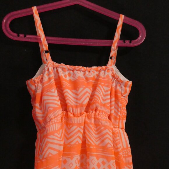 CHILDREN'S PLACE | small (5/6) | Fully Lined Orange Sleeveless Summer Dress - Picture 14 of 16